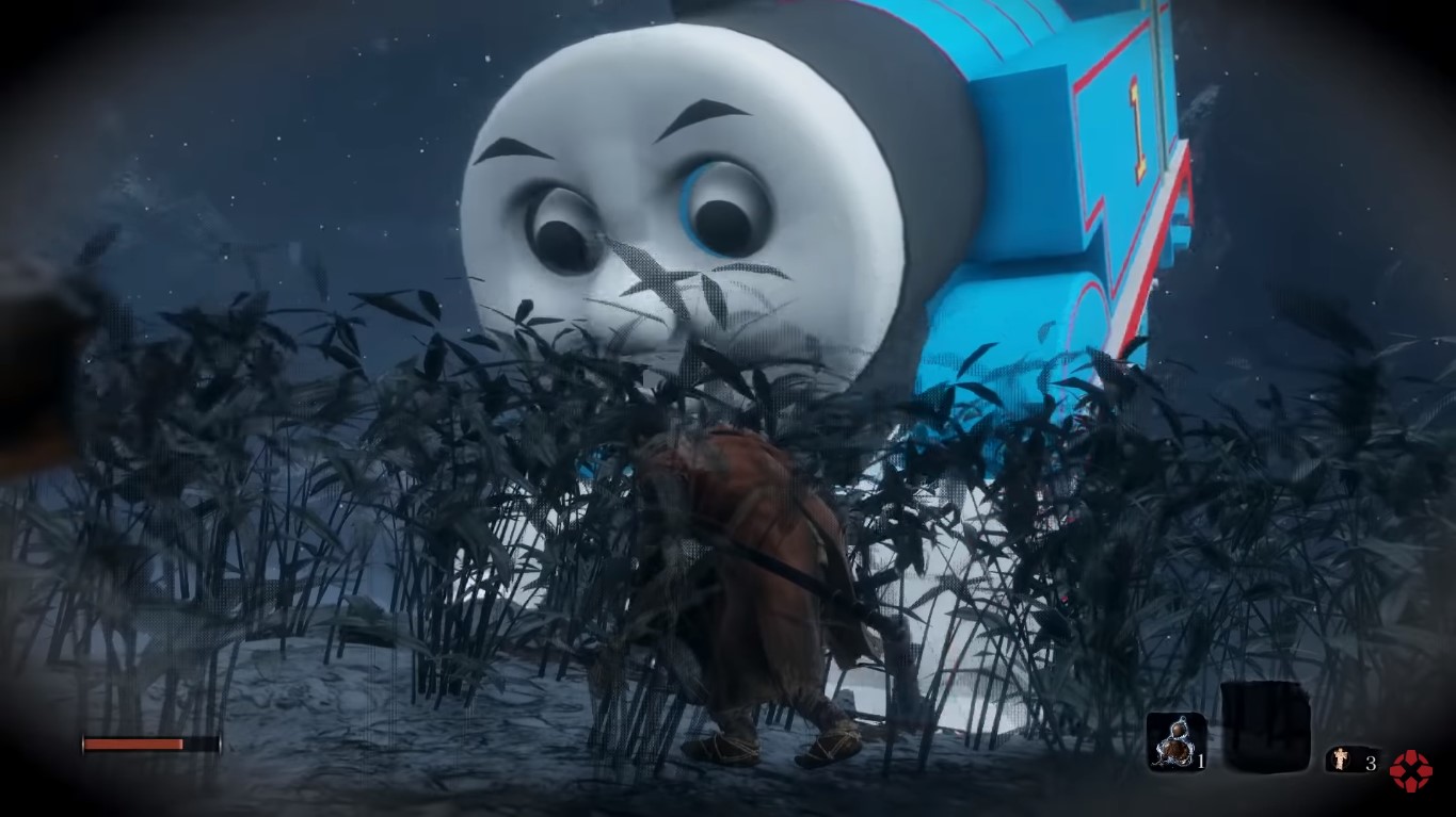 Thomas The Tank Engine Replaces The Great Serpent In Sekiro: Shadows Die Twice