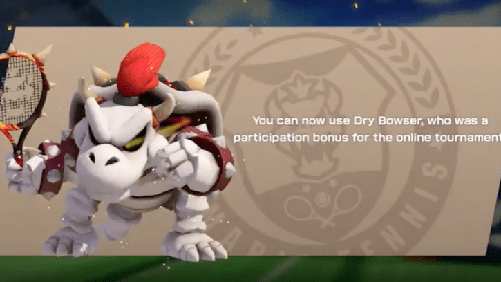 It's A Service Ace! Dry Bowser Comes to Mario Tennis Aces in July This Year