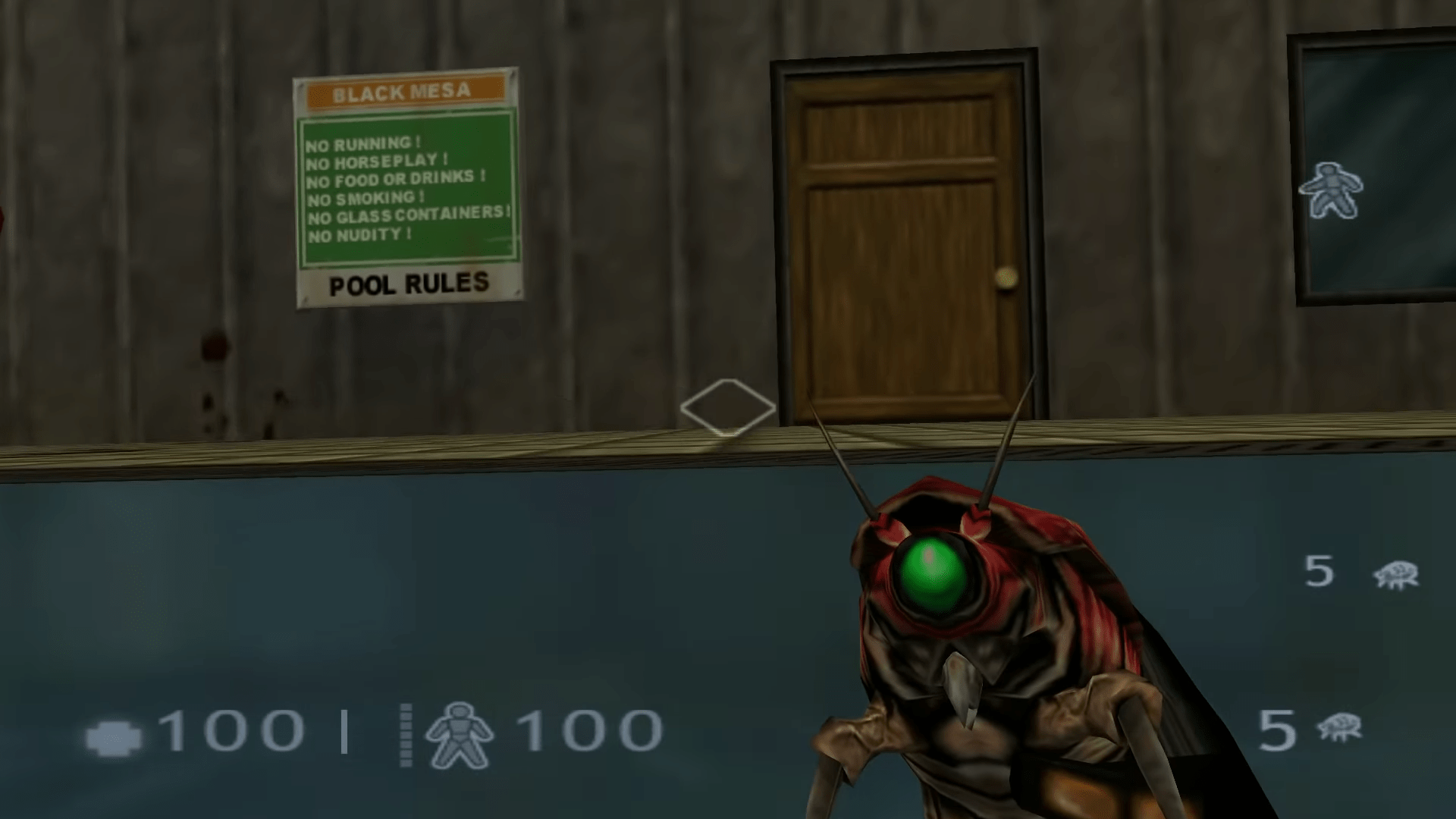 Crazy Half-Life: Decay Easter Egg Gives Players Special Weapon For Destroying Specific Floating Pool-Corpse