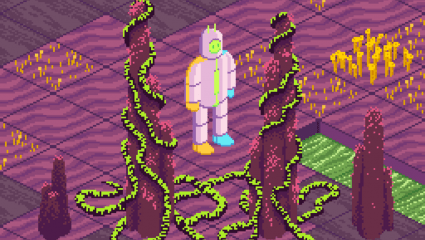 Introducing The Alien-World 2D Isometric Puzzle Game Xenopulse Inspired By An 80s Game