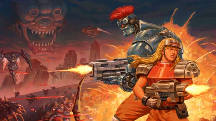 Blazing Chrome Brings A New Pixel Run 'n Gun Shooter To Consoles In An Epic Battle For The Future