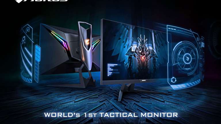 The Gigabyte Aorus CV27F Is The 'World's First Tactical Gaming Monitor'
