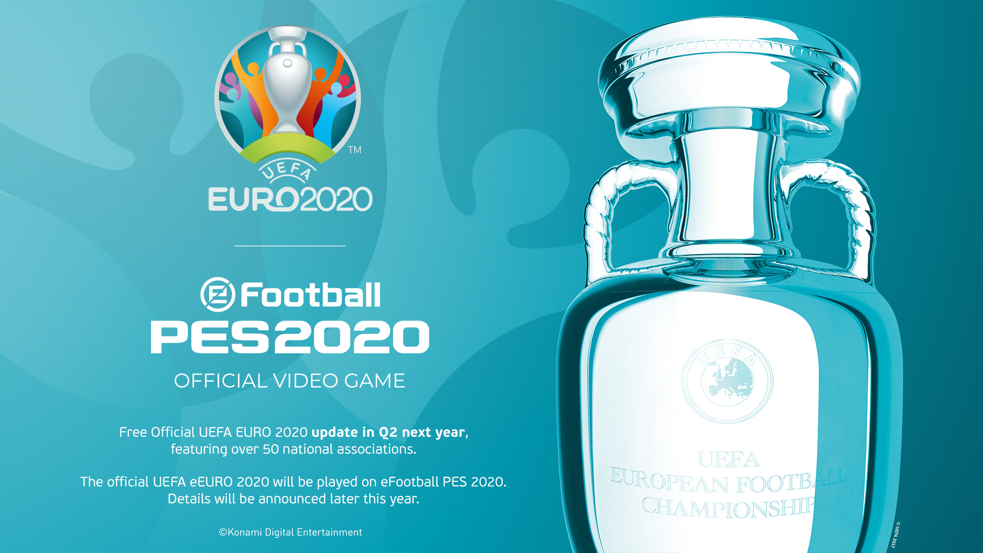 Konami Partners With UEFA EURO 2020, Adds Another Exclusive Team License And eSports Competition To eFootball PES 2020