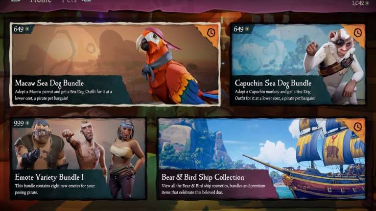 A New Update Is Available For Sea Of Thieves Called Smuggler's Fortune; Finally Introduces Pets