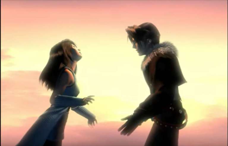 Squall and Rinoa, the main protagonists of Final Fantasy VIII