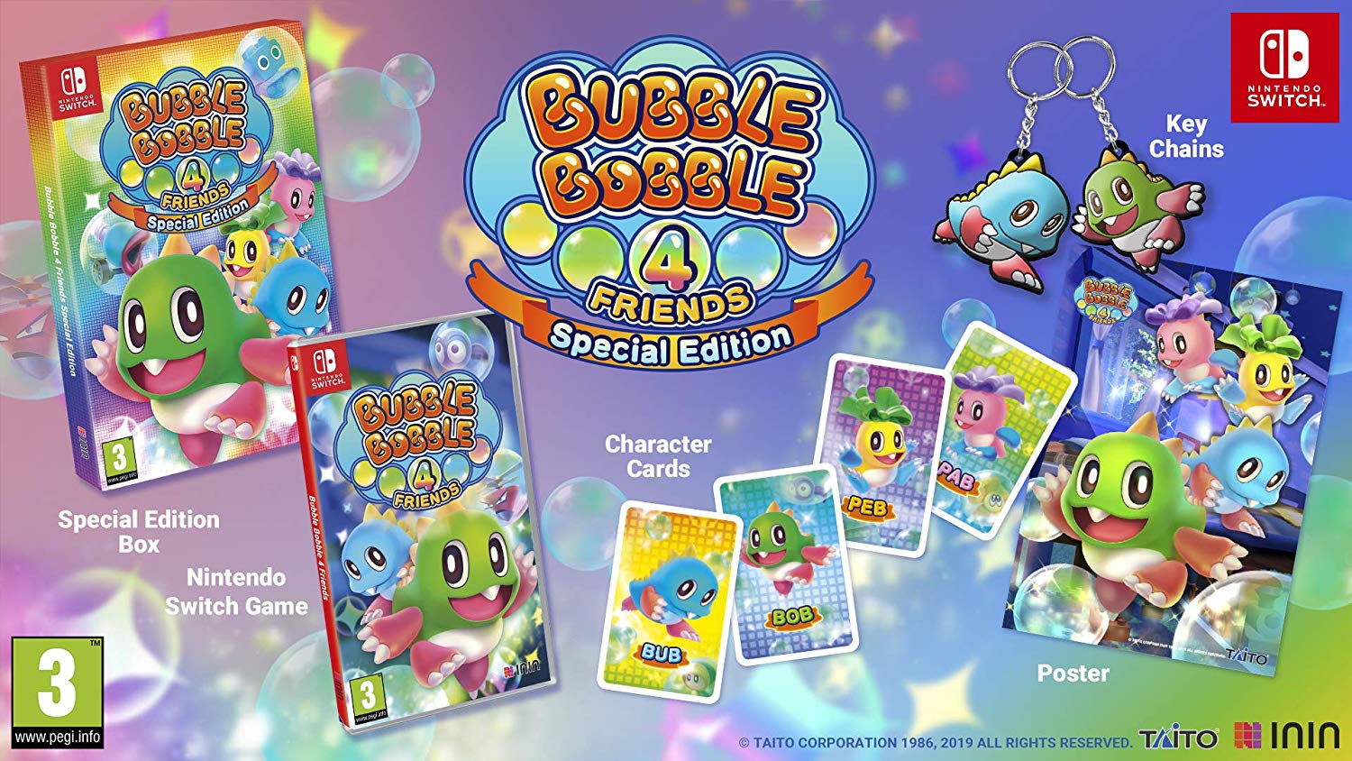Bubble Bobble 4 Is Getting A Standard And Collector’s Edition Physical Release On The Nintendo Switch, Exclusive Content Within The Box