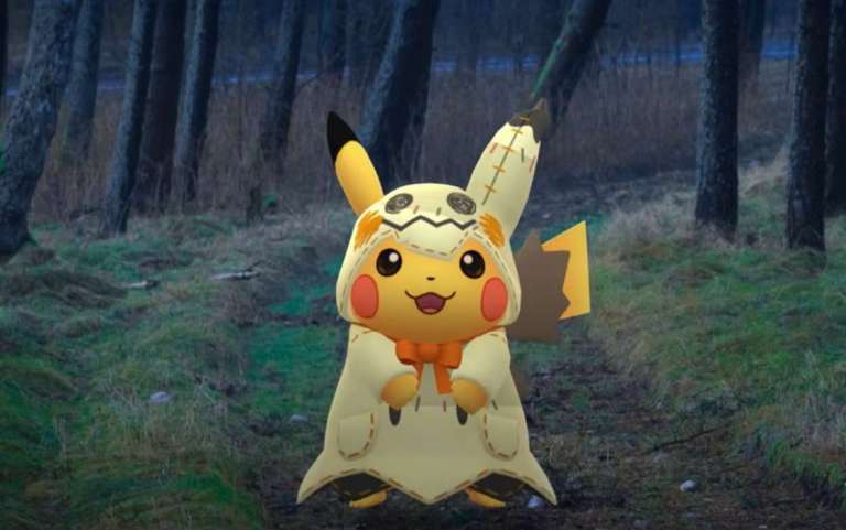 Pikachu Dressed in Costume for Pokemon Go's Halloween Event