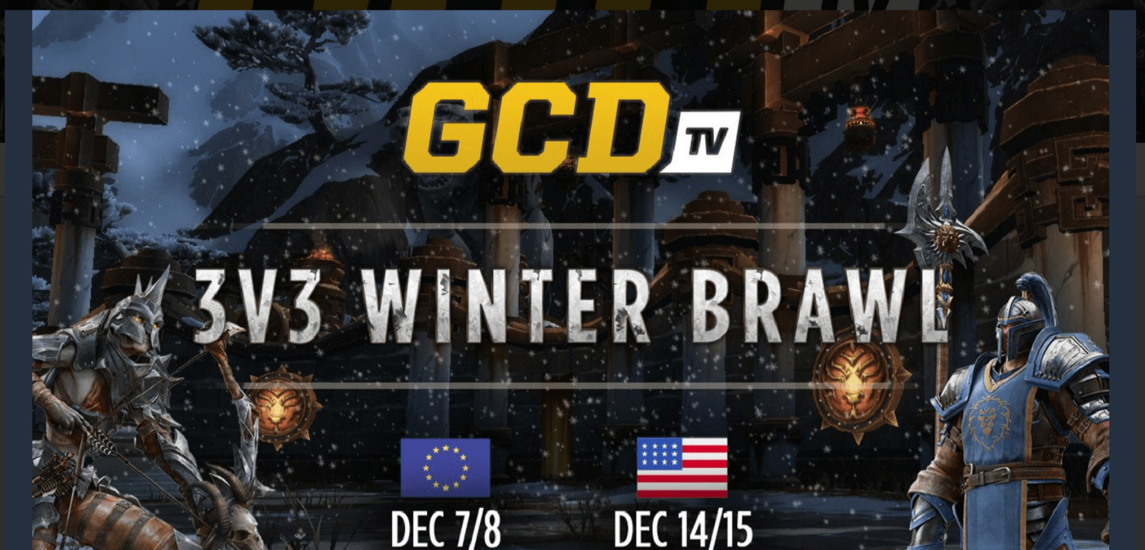 GCDTV 3v3 Winter Brawl Series Is Taking Place In December For World Of Warcraft: Battle For Azeroth PvP Players