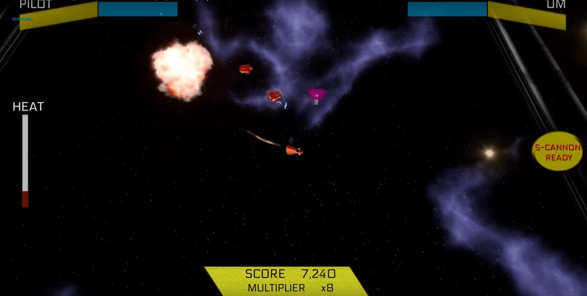 Protect A Spaceship From An Endless Wave Of Space Pirates In Galactic Defence Squadron