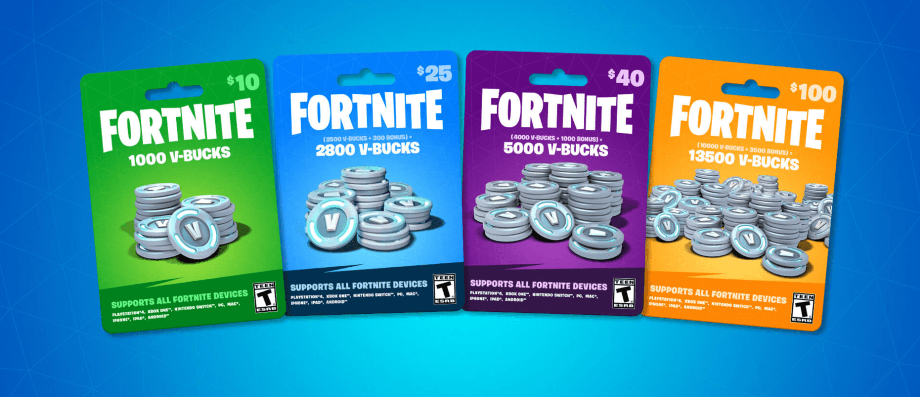 Fortnite V-Bucks Can Now Be Purchased From Retailers Across The US, Other Countries Soon