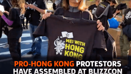 Protests Have Been Going On All Day Outside Of Blizzcon, Rallying Against Hong Kong Controversy