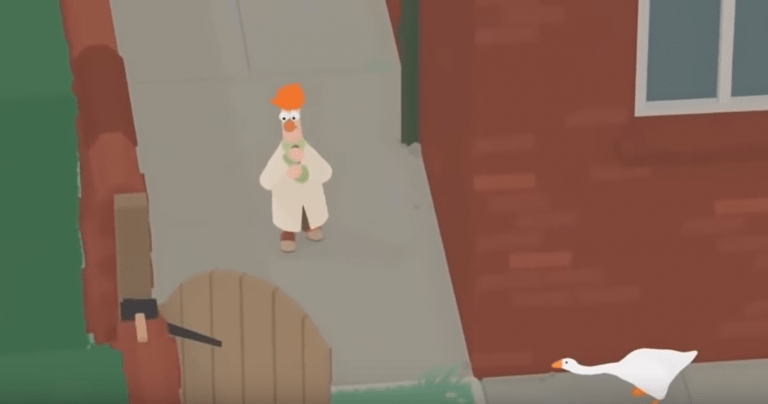 Beaker from The Muppets Meets The Goose from House House's Untitled Goose Game