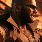 Barret Wallace, one of the main party Members in Final Fantasy VII Remake