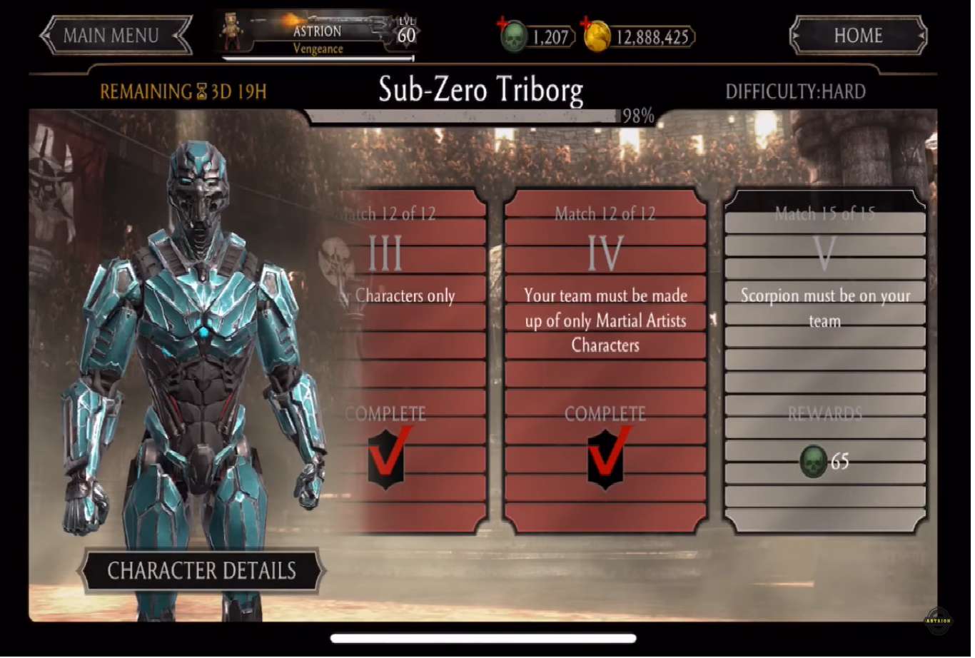 Triborg Sub Zero And Shao Kahn Come In For Their Weekly Towers In Mortal Kombat Mobile