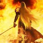 Sephiroth Standing in Flames