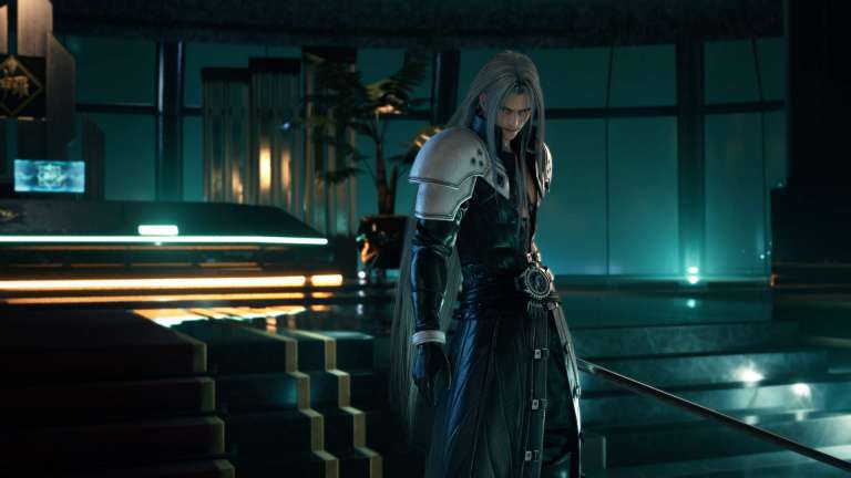 Sephiroth Standing in President Shinra's Office