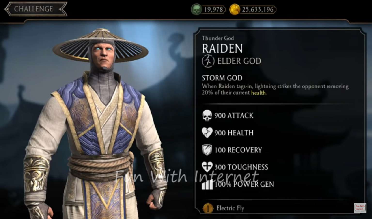 Thunder God Raiden Calls Down Lightning Into Mortal Kombat Mobile For His Weekly Tower
