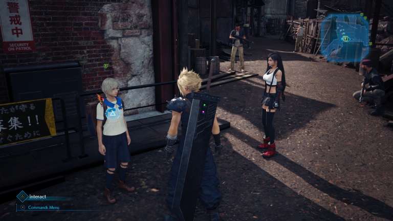 Chadley, a new character in Final Fantasy VII Remake chats with Cloud and Tifa