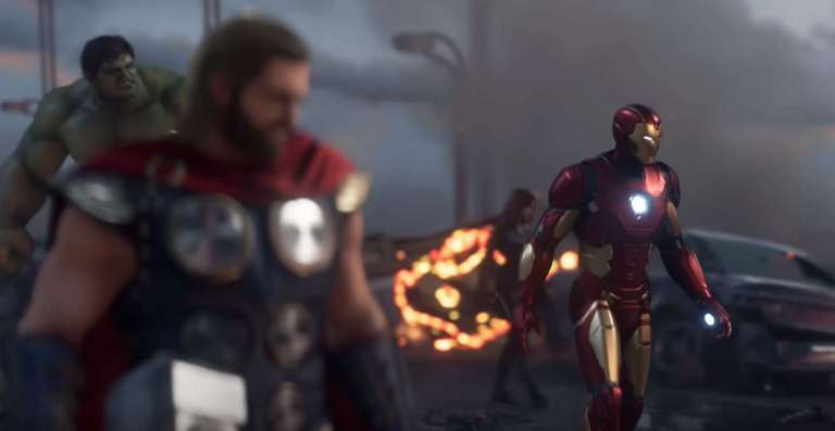 The Avengers Battle on a Bridge in Marvel's The Avengers