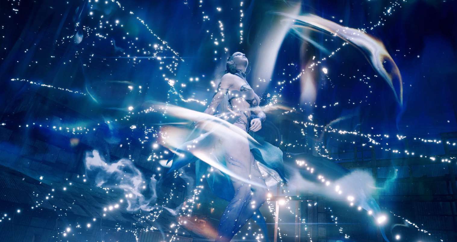 Final Fantasy VII Remake Screenshots Show The Classic Ice Summon Spell Shiva In Action
