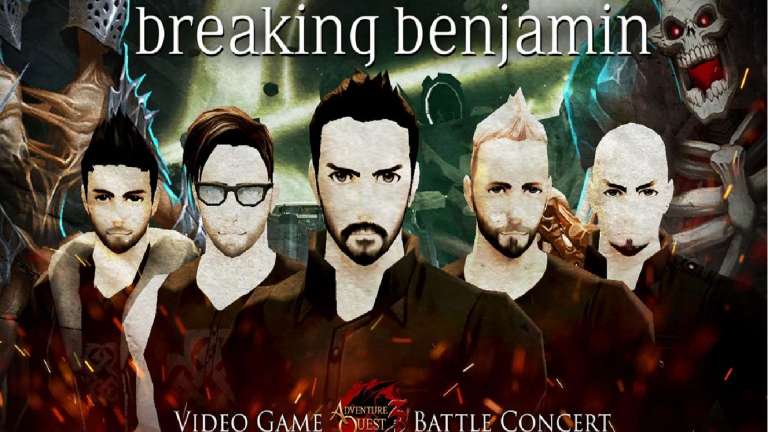Breaking Benjamin Battle Concert Begins In AdventureQuest 3D And Worlds Which Will Last Until March 8th