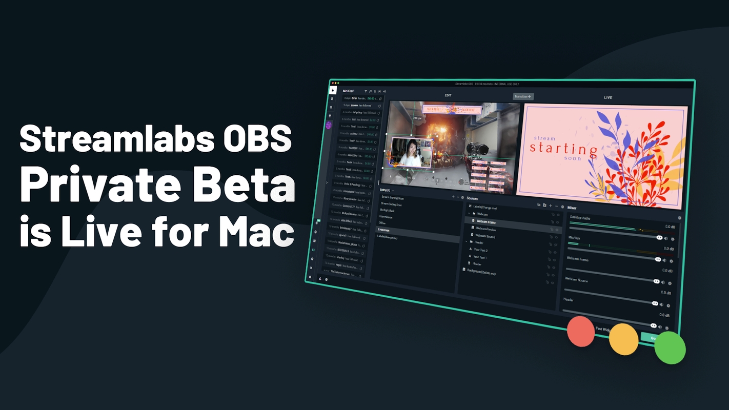 Streamlabs OBS Now Seeking Private Beta Testers To Test Mac Version Of Its Streaming Software