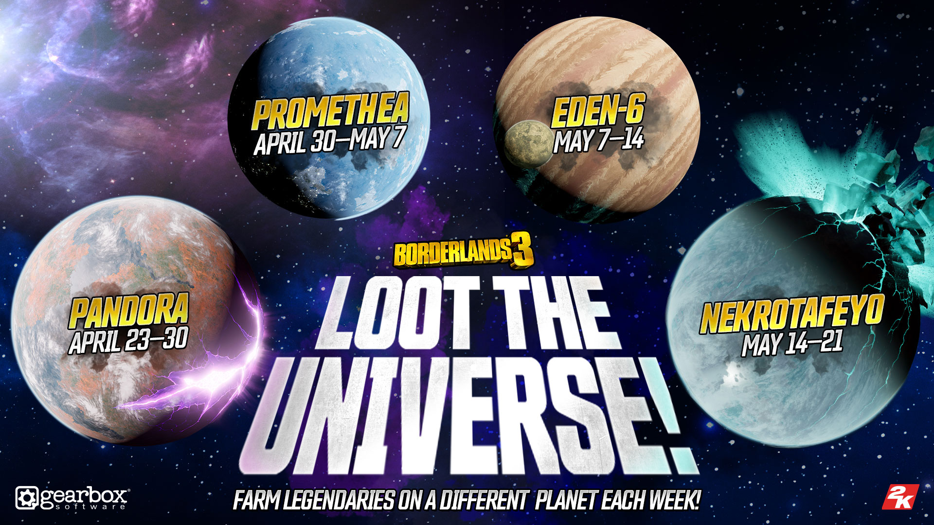 Borderlands 3 Begins Its Loot The Universe Event Encouraging Players To Play Specific Planets For Legendaries