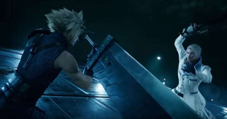 Cloud Battles Rufus in Final Fantasy 7 Remake