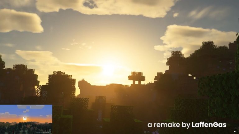 Reddit User LaffenGas Re-Created The Original 2011 Minecraft Trailer With RTX On