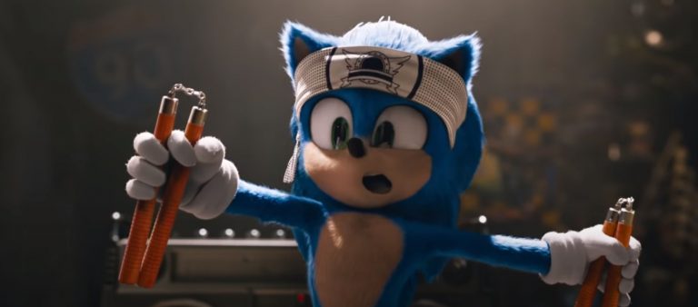 Sonic in the Sonic The hedgehog movie