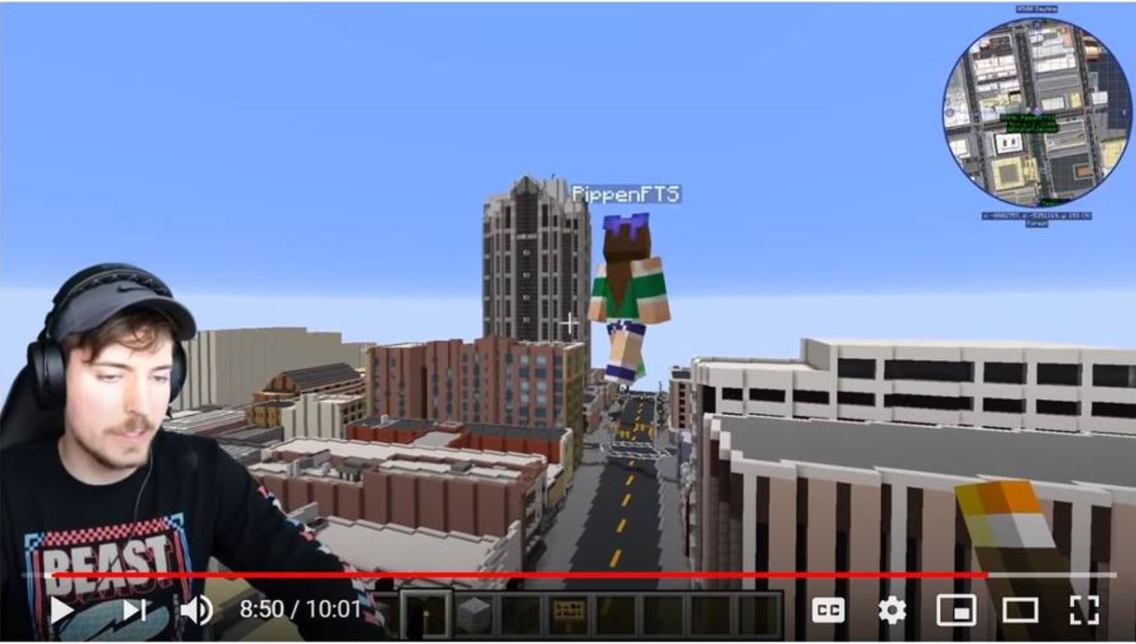 Famous YouTuber MrBeast Recreates His Hometown Of Raleigh, North Carolina In Minecraft