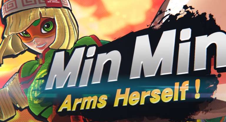 Min Min from ARMS is the newest character in Super Smash Bros. Ultimate