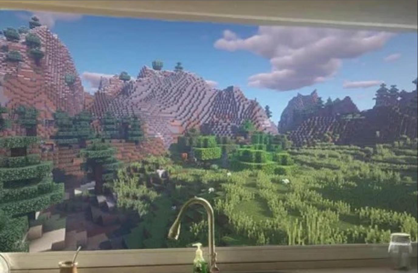 Ever Wanted To Feel Like You Are Steve From Minecraft? Then This Minecraft Kitchen Wallpaper