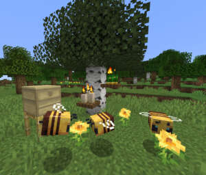 The Current Bees In Minecraft, Not Enough? The Minecraft Mod Of Buzzier ...