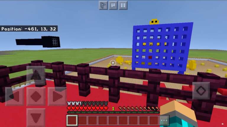 Redditor LilDennnn Created The Classic Game Of Connect 4 in Minecraft Bedrock Edition
