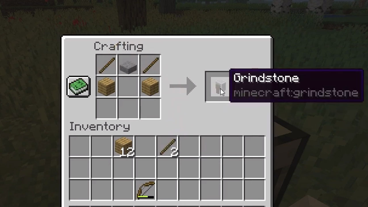 Grindstone Recipe Minecraft / Minecraft Grindstone Crafting Recipe Is