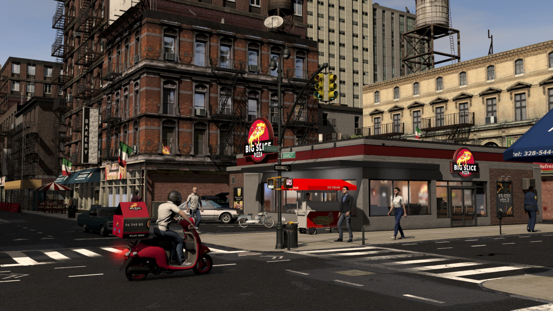 Manage A Pizza Shop In The Middle OF A Busy City In Pizza Simulator, Try And Create A Pizza Empire