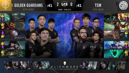 LCS - Golden Guardians Clean Sweeps Team SoloMid In Franchise's First Playoff Win