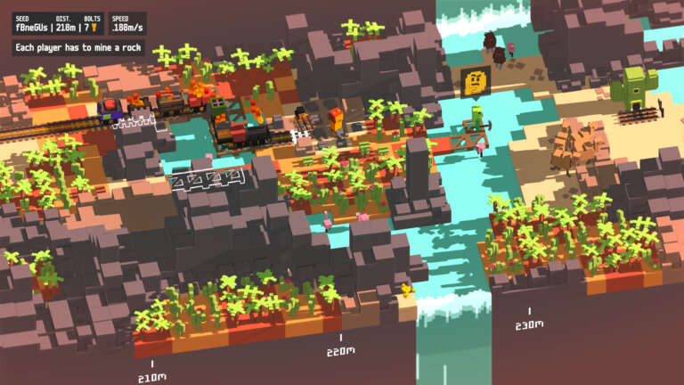 Unrailed Is A New Blocky Co-Op Action Game Headed To PC And Consoles This September
