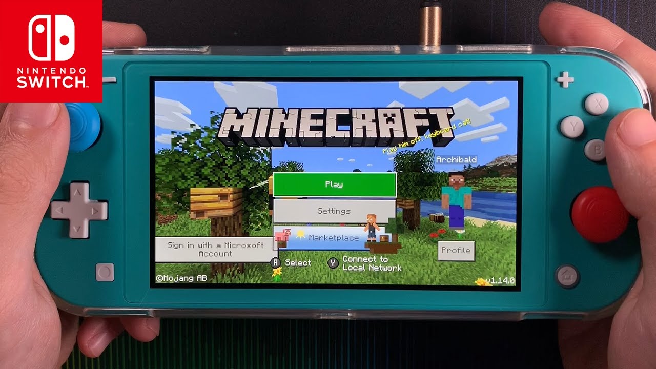 is minecraft split screen on nintendo switch