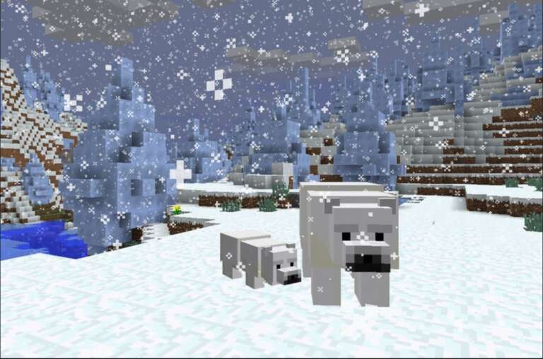 polar bear minecraft lego