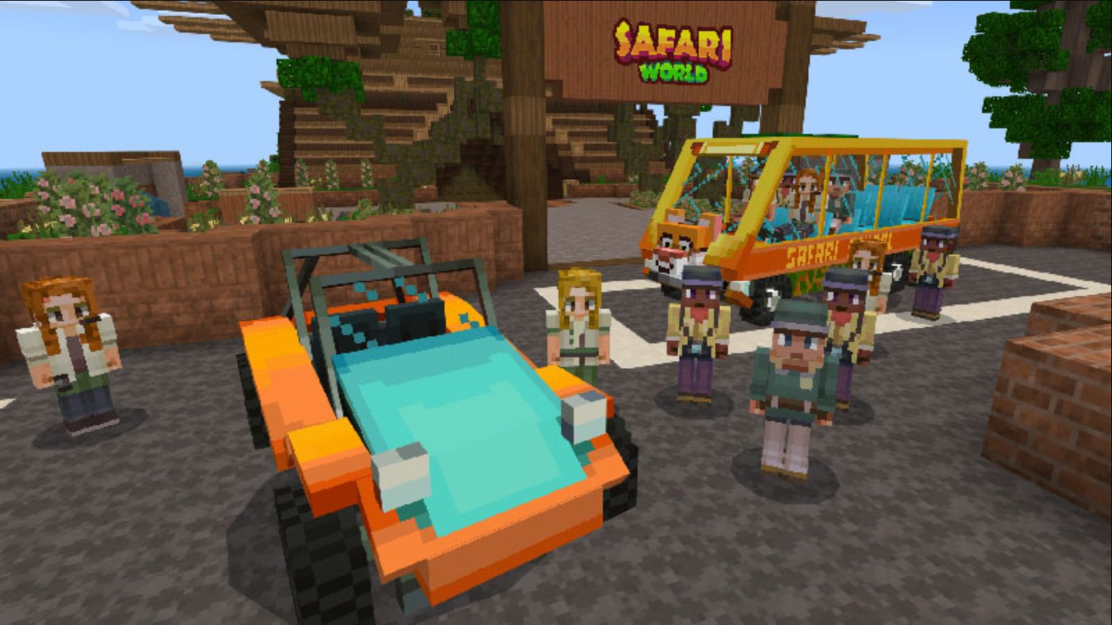 Minecraft Marketplace Explored: Safari World, For Players Who Might Want A Break From The Dinosaurs!
