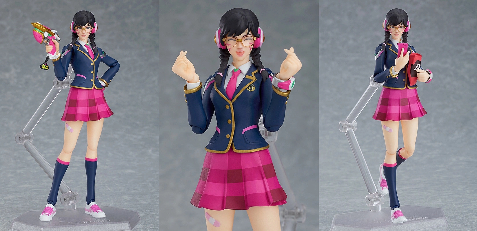 Overwatch and Good Smile Company Team Up For Figma D.Va: Academy Skin