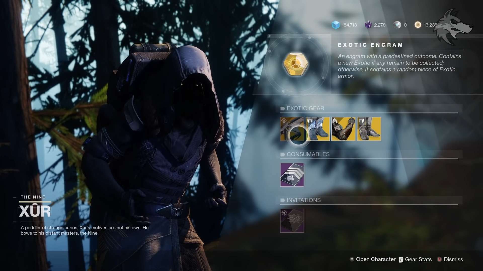 Destiny 2: All New Exotics And Inventory Updates To Xur, Destiny 2’s Favorite Wanderer