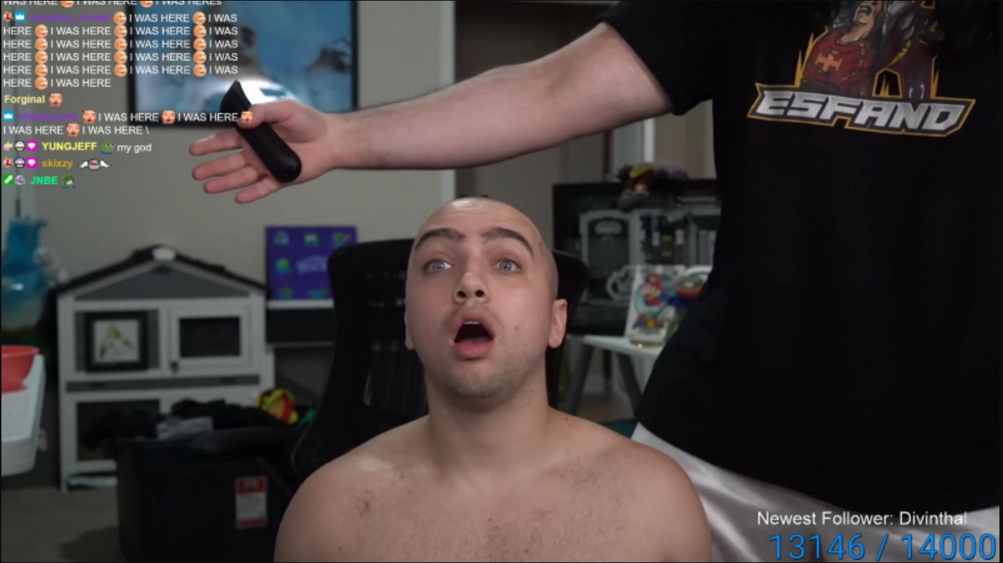 Twitch Streamer, Mizkif, Shaves His Head After Failing His Own Speedrun Challenge