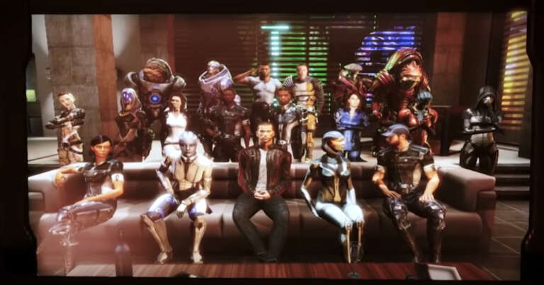 The crew of The Normandy from the original Mass Effect trilogy