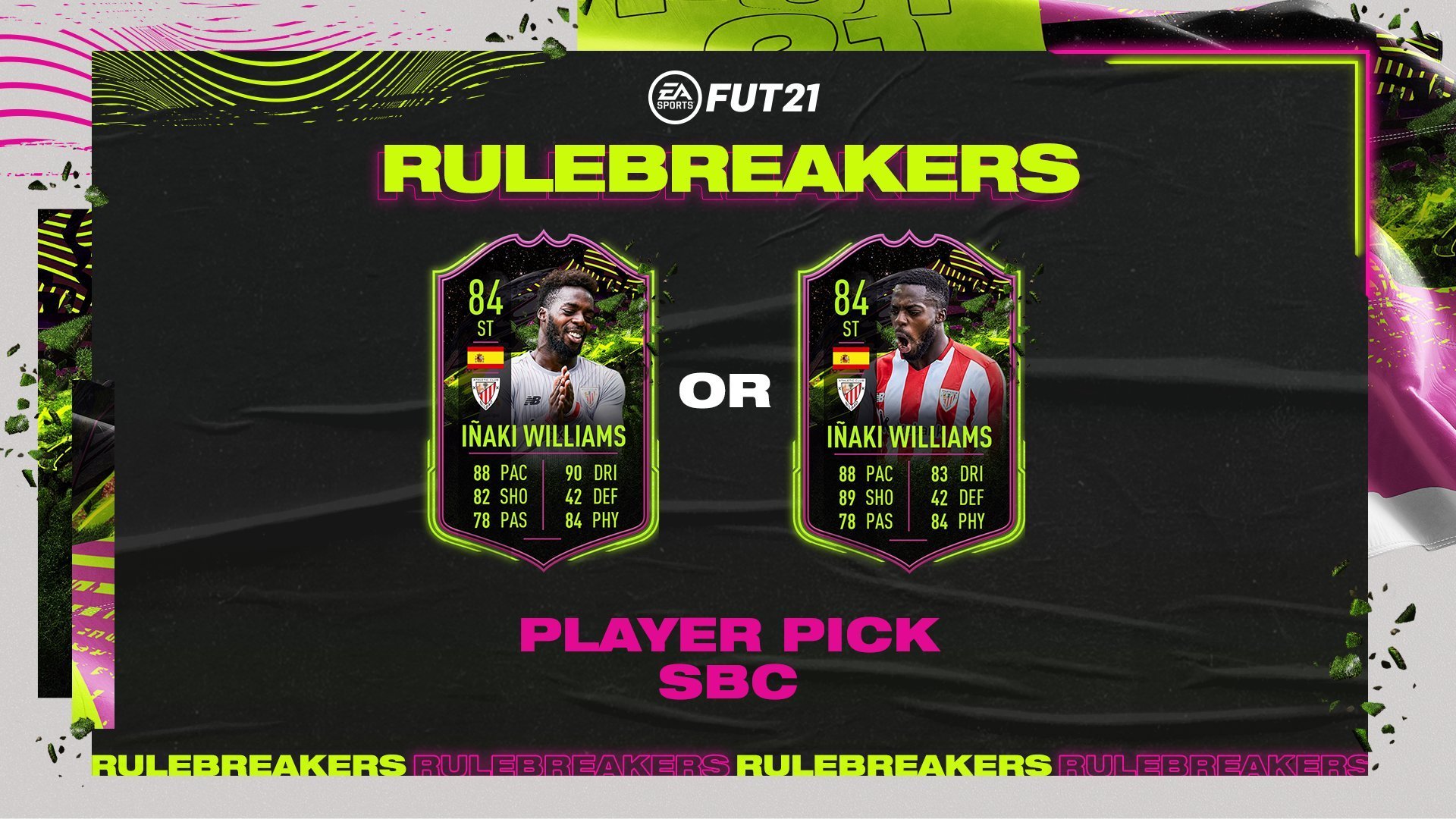 Which Inaki Williams Rulebreakers SBC Should You Do In FIFA 21? Dribbling Or Shooting?