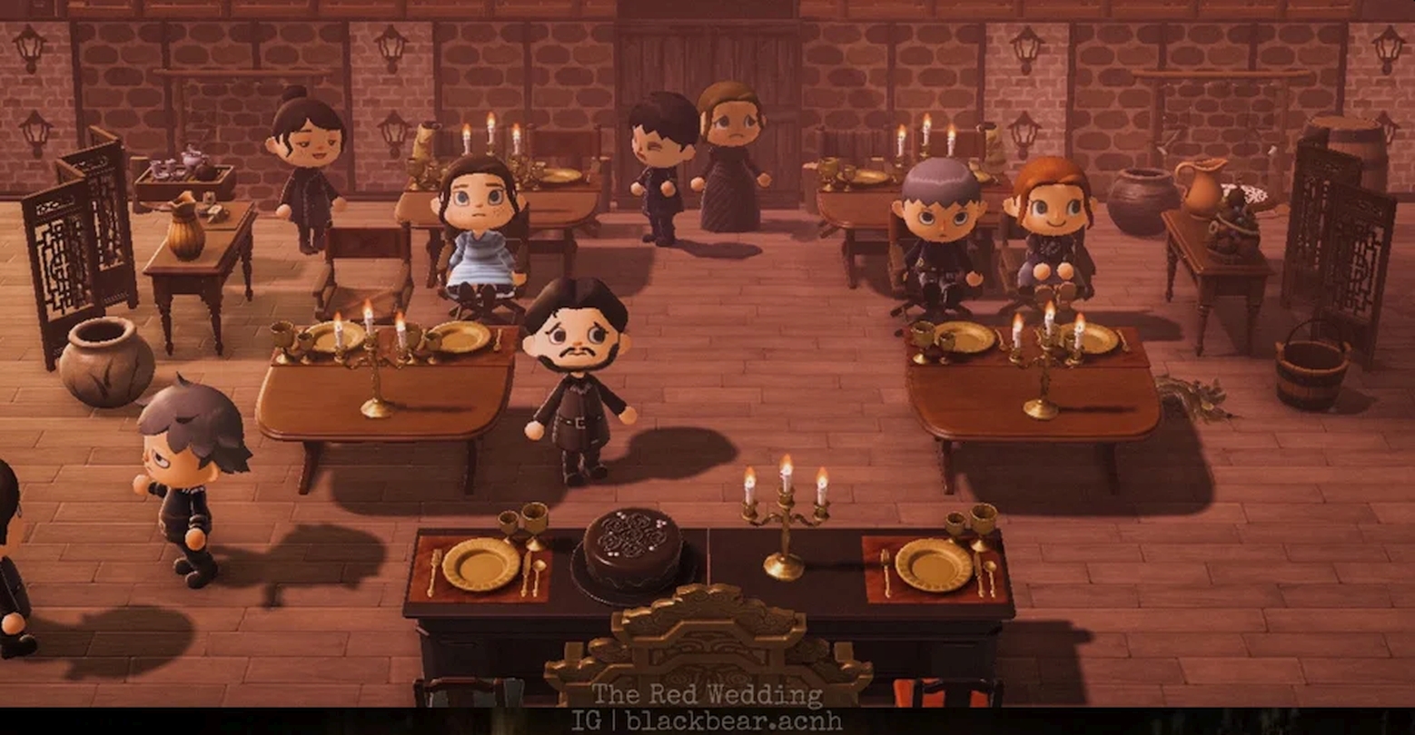 Game Of Thrones’ Red Wedding Scene Recreated In Animal Crossing: New Horizons