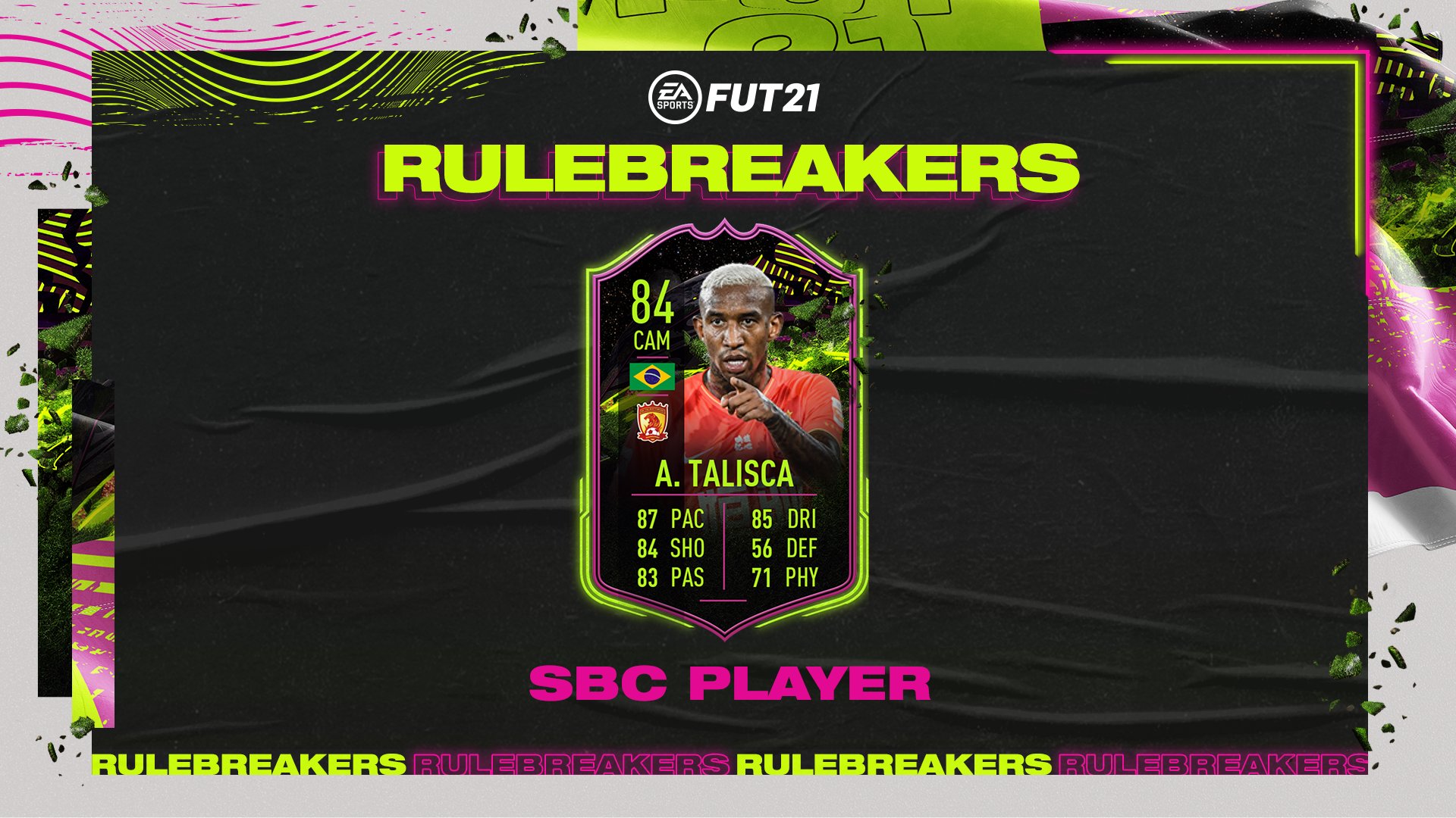 Should You Do The Anderson Talisca Rulebreakers SBC In FIFA 21? Brilliant Card, Hard To Link
