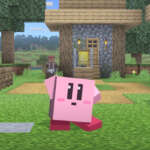 Kirby with Minecraft Powers in Super Smash Bros. Ultiamte